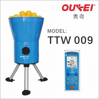 OUKEI TW-2700-E1A Desktop Table Tennis Robot with Catcher Net (Balls are not included)